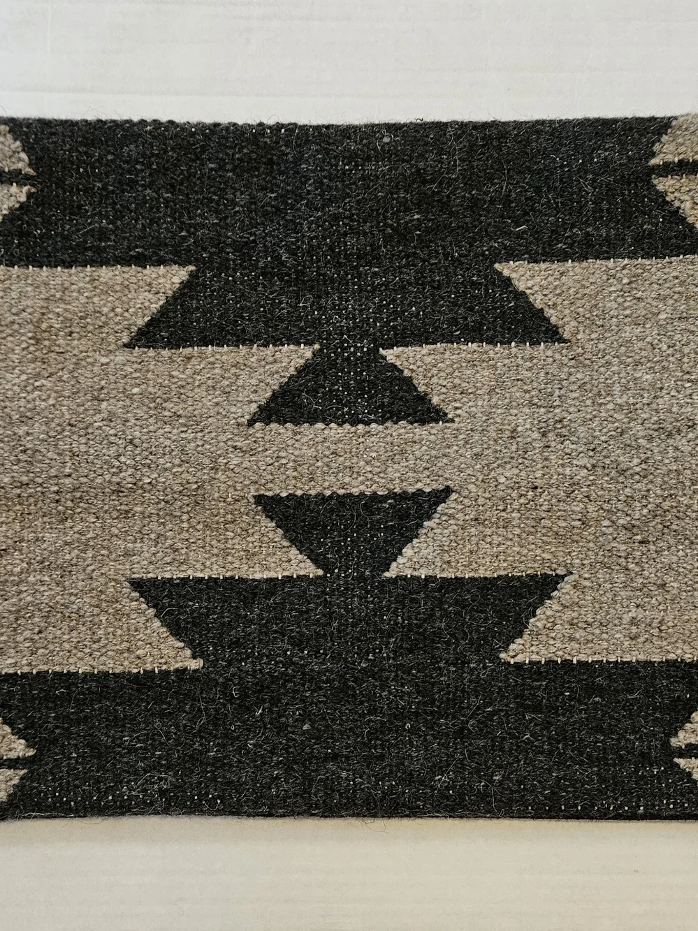Restoration Hardware RH Teton Merino Wool Geo Lumbar Pillow Aztec Rustic 21x13
